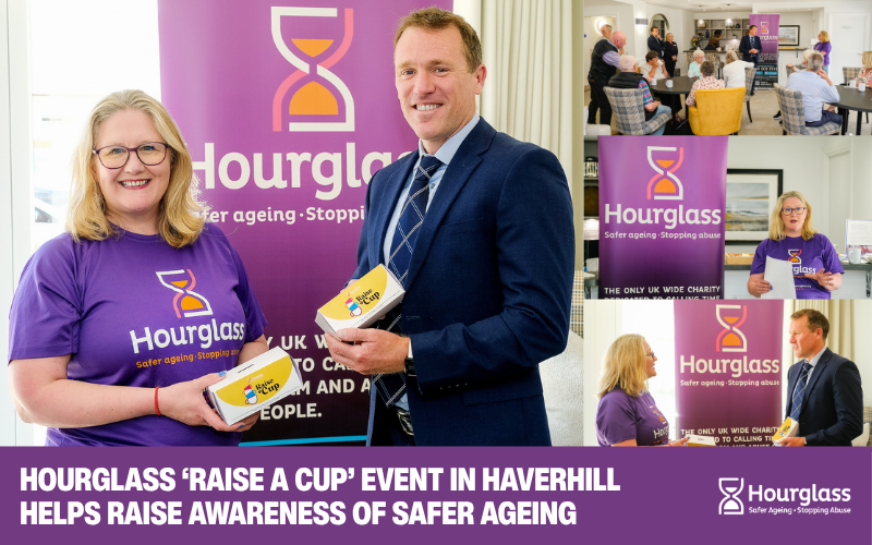 Hourglass ‘Raise a Cup’ event in Haverhill helps raise awareness of Safer Ageing  